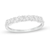 Thumbnail Image 0 of Previously Owned - 0.30 CT. T.W. Baguette and Round Diamond Zig-Zag Anniversary Band in 14K White Gold