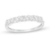 Previously Owned - 0.30 CT. T.W. Baguette and Round Diamond Zig-Zag Anniversary Band in 14K White Gold