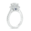 Thumbnail Image 2 of Previously Owned - Vera Wang Love Collection 1.58 CT. T.W. Oval Diamond Frame Engagement Ring in 14K White Gold