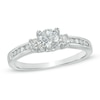 Thumbnail Image 0 of Previously Owned - 0.75 CT. T.W. Diamond Past Present Future® Engagement Ring in 14K White Gold