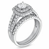 Thumbnail Image 2 of Previously Owned - 1.47 CT. T.W. Diamond Double Frame Bridal Set in 14K White Gold