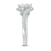 Thumbnail Image 3 of Previously Owned - Ever Us™ 1.00 CT. T.W. Two-Stone Princess-Cut Diamond Tilted Bypass Frame Ring in 14K White Gold