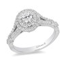 Thumbnail Image 1 of Previously Owned - Enchanted Disney Tiana 0.75 CT. T.W. Diamond Double Frame Engagement Ring in 14K White Gold