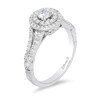 Thumbnail Image 3 of Previously Owned - Enchanted Disney Tiana 0.75 CT. T.W. Diamond Double Frame Engagement Ring in 14K White Gold