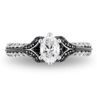 Previously Owned - Enchanted Disney Villains Evil Queen 1.00 CT. T.W. Oval Diamond Ring in 14K Two-Tone Gold