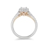 Thumbnail Image 2 of Previously Owned - Enchanted Disney Tinker Bell 0.75 CT. T.W. Princess-Cut Diamond Frame Ring in 14K White Gold