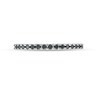 Previously Owned - 0.145 CT. T.W. Black Diamond Band in 10K White Gold