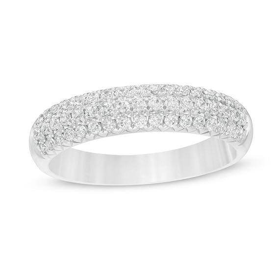 Previously Owned - 0.50 CT. T.W. Diamond Band in 14K White Gold (I/SI2)