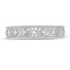 Thumbnail Image 3 of Previously Owned - 0.065 CT. T.W. Diamond Ornate Wedding Band in 10K White Gold