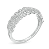 Thumbnail Image 3 of Previously Owned - 0.065 CT. T.W. Diamond Triple Row Vintage-Style Ring in 10K White Gold