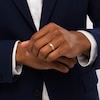 Thumbnail Image 2 of Previously Owned - Men's 5.0mm Bevelled Edge Wedding Band in Rose Tungsten Carbide