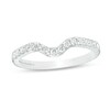 Thumbnail Image 0 of Previously Owned - Adrianna Papell 0.25 CT. T.W.  Diamond Contour Wedding Band in 14K White Gold (F/I1)