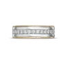 Thumbnail Image 4 of Previously Owned - Vera Wang Men's 0.58 CT. T.W. Diamond Vintage-Style Wedding Band in 14K Two-Tone Gold