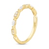 Previously Owned - 0.18 CT. T.W. Marquise and Round Diamond Alternating Anniversary Band in 10K Gold
