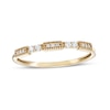 Thumbnail Image 1 of Previously Owned - 0.10 CT. T.W. Diamond Vintage-Style Stackable Band in 10K Gold