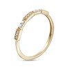 Thumbnail Image 3 of Previously Owned - 0.10 CT. T.W. Diamond Vintage-Style Stackable Band in 10K Gold