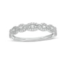 Thumbnail Image 0 of Previously Owned - 0.065 CT. T.W. Baguette and Round Diamond Vintage-Style Anniversary Band in 10K White Gold