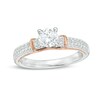 Thumbnail Image 0 of Previously Owned - Adrianna Papell 0.70 CT. T.W. Diamond Collar Engagement Ring in 14K Two-Tone Gold (F/I1)