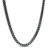 Previously Owned - Men's 3.0mm Franco Snake Chain Necklace in Stainless Steel with Black IP - 24"