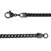 Previously Owned - Men's 3.0mm Franco Snake Chain Necklace in Stainless Steel with Black IP - 24"