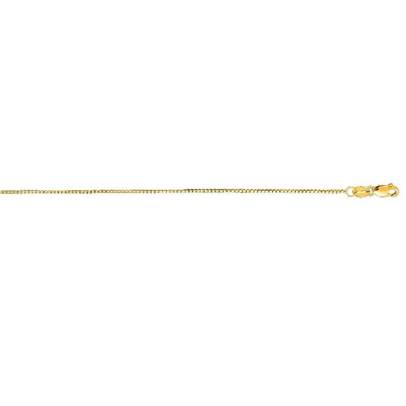 Previously Owned - 053 Gauge Box Chain Necklace in 14K Gold - 24"