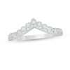 Thumbnail Image 1 of Previously Owned - 0.085 CT. T.W. Diamond Vintage-Style Tiara Contour Anniversary Band in 10K White Gold