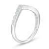 Thumbnail Image 3 of Previously Owned - 0.085 CT. T.W. Diamond Vintage-Style Tiara Contour Anniversary Band in 10K White Gold