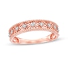 Thumbnail Image 0 of Previously Owned - 0.065 CT. T.W. Diamond Ornate Wedding Band in 10K Rose Gold