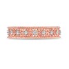 Thumbnail Image 3 of Previously Owned - 0.065 CT. T.W. Diamond Ornate Wedding Band in 10K Rose Gold