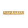 Thumbnail Image 3 of Previously Owned - 0.09 CT. T.W. Diamond Vintage-Style Double Row Anniversary Band in 10K Gold