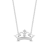Previously Owned - Enchanted Disney Ultimate Princess Celebration 0.085 CT. T.W. Diamond Necklace in Sterling Silver