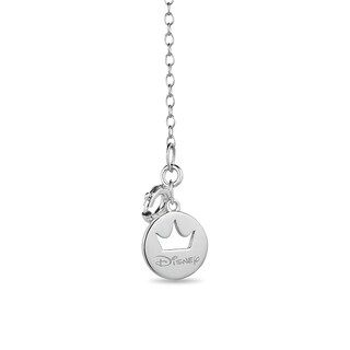 Previously Owned - Enchanted Disney Ultimate Princess Celebration 0.085 CT. T.W. Diamond Necklace in Sterling Silver