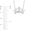 Previously Owned - Enchanted Disney Ultimate Princess Celebration 0.085 CT. T.W. Diamond Necklace in Sterling Silver