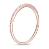 Thumbnail Image 2 of Previously Owned - 0.05 CT. T.W. Diamond Stackable Anniversary Band in 10K Rose Gold
