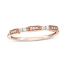 Thumbnail Image 0 of Previously Owned - 0.10 CT. T.W. Diamond Vintage-Style Stackable Band in 10K Rose Gold