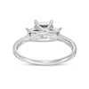 Thumbnail Image 3 of Previously Owned - 0.50 CT. T.W. Princess-Cut Diamond Past Present Future® Engagement Ring in 10K White Gold