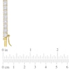 Previously Owned - 4.0mm Lab-Created White Sapphire Tennis Necklace in Sterling Silver with Yellow Rhodium - 17"
