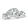 Thumbnail Image 1 of Previously Owned - Vera Wang Love Collection 0.75 CT. T.W. Diamond Frame Twist Engagement Ring in 14K White Gold