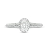 Thumbnail Image 4 of Previously Owned Vera Wang Love Collection 0.70 CT. T.W. Oval Diamond Split Shank Engagement Ring in 14K White Gold