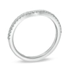 Thumbnail Image 1 of Previously Owned Vera Wang Love Collection 0.15 CT. T.W. Diamond Contour Wedding Band in 14K White Gold