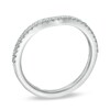 Thumbnail Image 2 of Previously Owned Vera Wang Love Collection 0.15 CT. T.W. Diamond Contour Wedding Band in 14K White Gold
