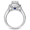 Thumbnail Image 1 of Previously Owned Vera Wang Love Collection 2.20 CT. T.W. Princess-Cut Diamond Split Engagement Ring in 14K White Gold