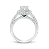 Thumbnail Image 2 of Previously Owned - Vera Wang Love Collection 1.58 CT. T.W. Pear-Shaped Diamond Double Frame Twist Engagement Ring in 14K White Gold