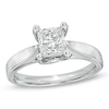 Thumbnail Image 1 of Previously Owned Celebration Ideal 1.00 CT. Princess-Cut Diamond Ring in 14K White Gold (I/I1)