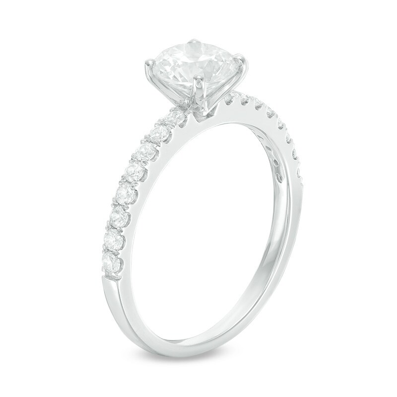 Main Image 2 of Previously Owned - 1.00 CT. T.W. Diamond Engagement Ring in 14K White Gold