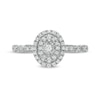 Thumbnail Image 4 of Previously Owned - 0.25 CT. T.W. Diamond Double Oval-Shaped Frame Vintage-Style Engagement Ring in 10K White Gold
