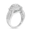 Thumbnail Image 2 of Previously Owned - 1.00 CT. T.W. Diamond Double Frame Vintage-Style Collar Engagement Ring in 10K White Gold