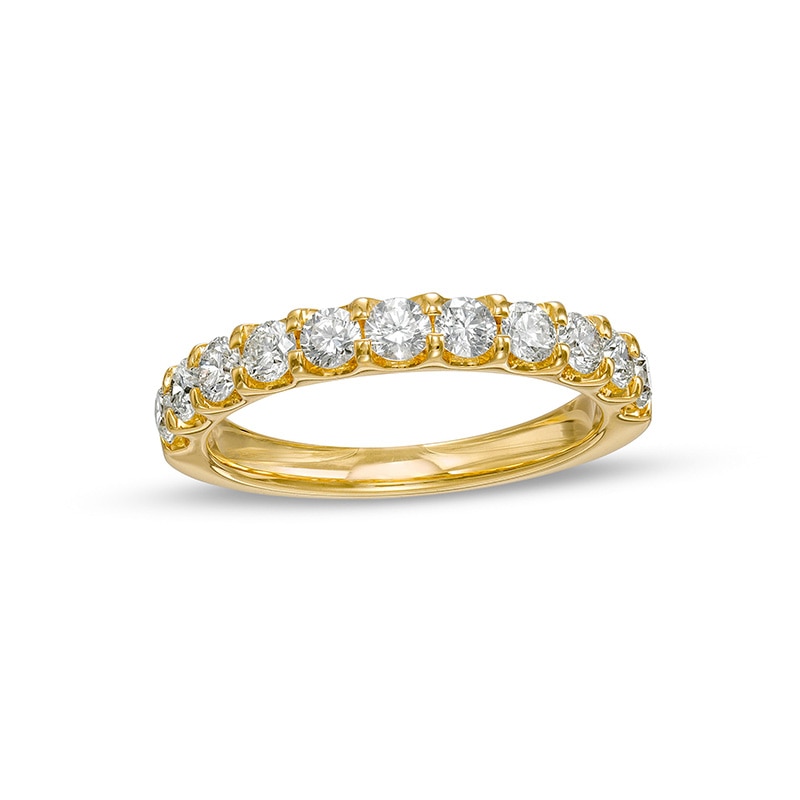Main Image 1 of Previously Owned - 1.00 CT. T.W. Diamond Eleven Stone Anniversary Band in 14K Gold (I/SI2)