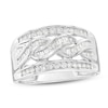 Thumbnail Image 0 of Previously Owned - 0.50 CT. T.W. Diamond Swirl Band in 10K White Gold