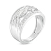 Thumbnail Image 1 of Previously Owned - 0.50 CT. T.W. Diamond Swirl Band in 10K White Gold